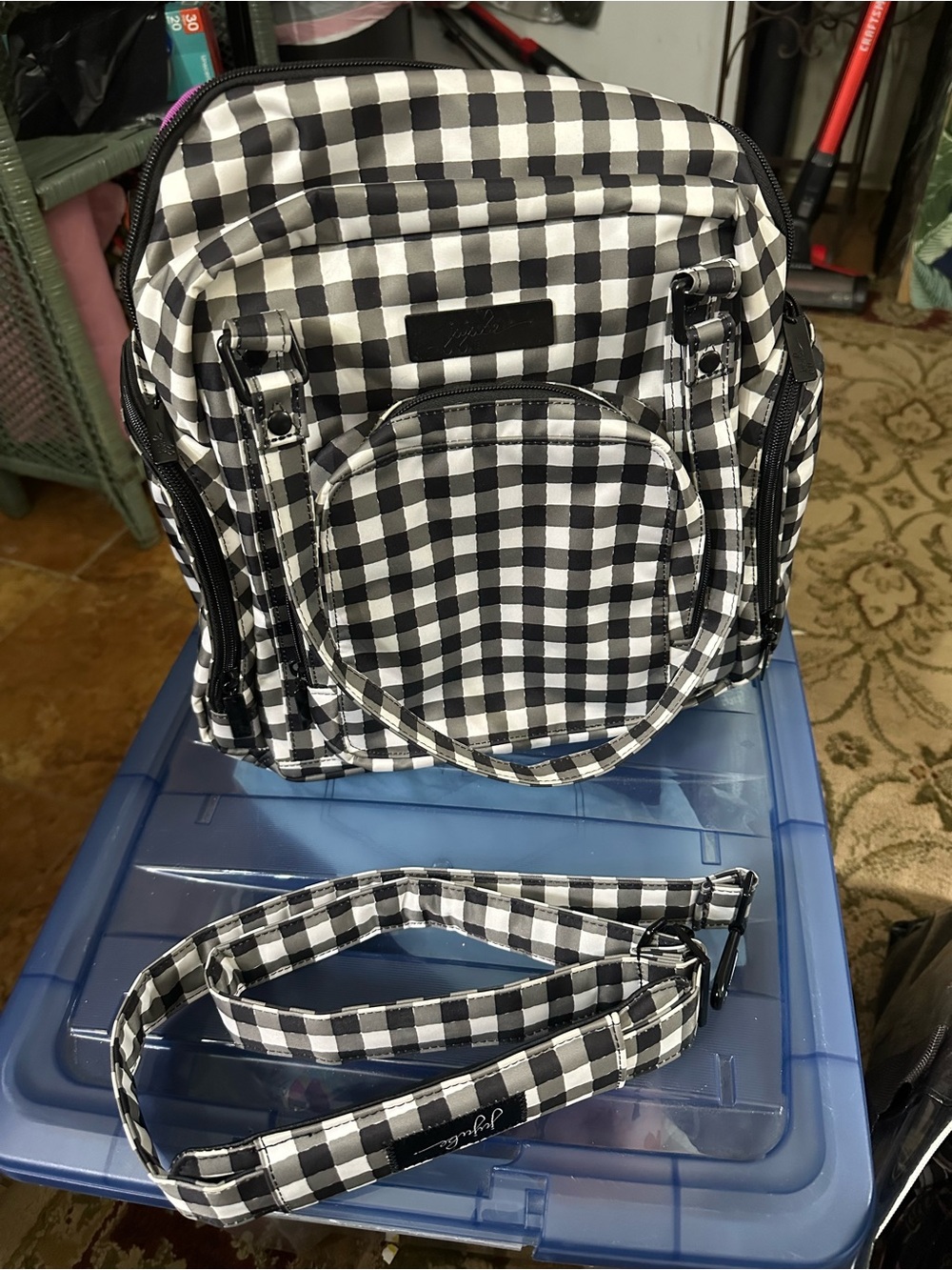 Jujube Gingham Pump Bag